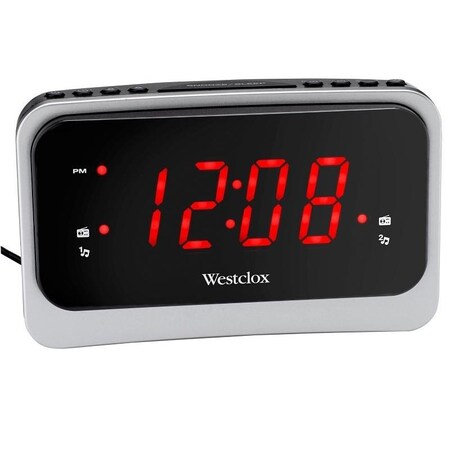 Westclox Clock Radio, LED Display, Snooze 80231NS